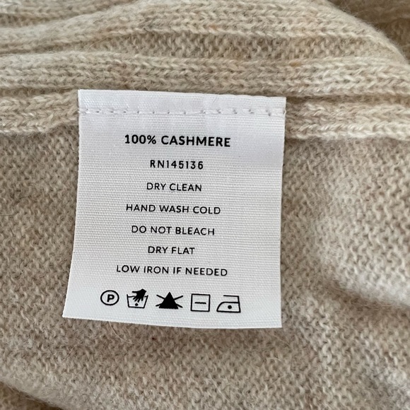 Soft by Naadam Cashmere Ribbed Collar Open Front Poncho from NAADAM - Picture 5 of 6